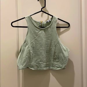 Light green crop top